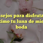 Consejos para disfrutar al máximo tu luna de miel de boda