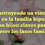 Construyendo un vínculo fuerte en la familia biparental con hijos: claves para fortalecer los lazos familiares