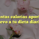 ¿Cuántas calorías aporta un huevo a tu dieta diaria?