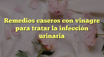 Remedios caseros con vinagre para tratar la infección urinaria