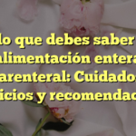 Todo lo que debes saber sobre la alimentación enteral y parenteral: Cuidados, beneficios y recomendaciones