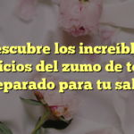 Descubre los increíbles beneficios del zumo de tomate preparado para tu salud