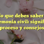 Todo lo que debes saber sobre la ceremonia civil: significado, proceso y consejos