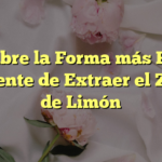 Descubre la Forma más Fácil y Eficiente de Extraer el Zumo de Limón