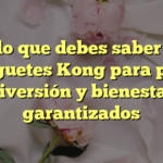 Todo lo que debes saber sobre los juguetes Kong para perros: diversión y bienestar garantizados