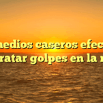 5 remedios caseros efectivos para tratar golpes en la rodilla