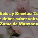 Beneficios y Recetas: Todo lo que debes saber sobre el Zumo de Manzana