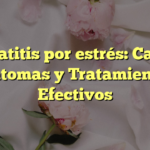 Dermatitis por estrés: Causas, Síntomas y Tratamientos Efectivos