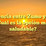 Diferencia entre Zumo y Jugo: ¿Cuál es la opción más saludable?