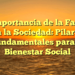 La Importancia de la Familia en la Sociedad: Pilares Fundamentales para el Bienestar Social