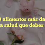 Los 10 alimentos más dañinos para la salud que debes evitar