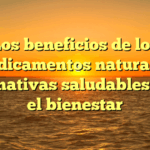 Los beneficios de los medicamentos naturales: alternativas saludables para el bienestar