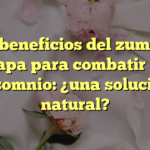 Los beneficios del zumo de papa para combatir el insomnio: ¿una solución natural?
