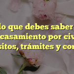 Todo lo que debes saber sobre el casamiento por civil: requisitos, trámites y consejos