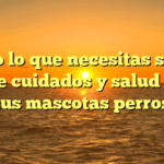 Todo lo que necesitas saber sobre cuidados y salud para tus mascotas perros